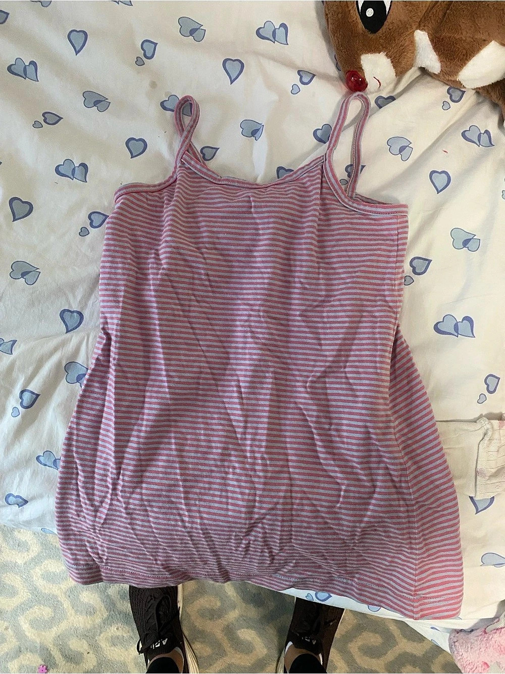 Bella bliss Striped Tank dress in Pink & Blue